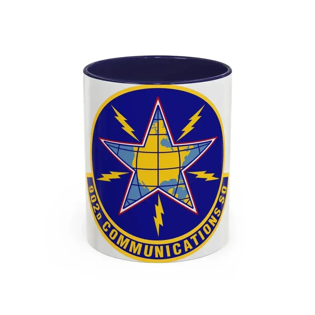 902d Communications Squadron (U.S. Air Force) Accent Coffee Mug 11oz Navy - Go Mug Yourself