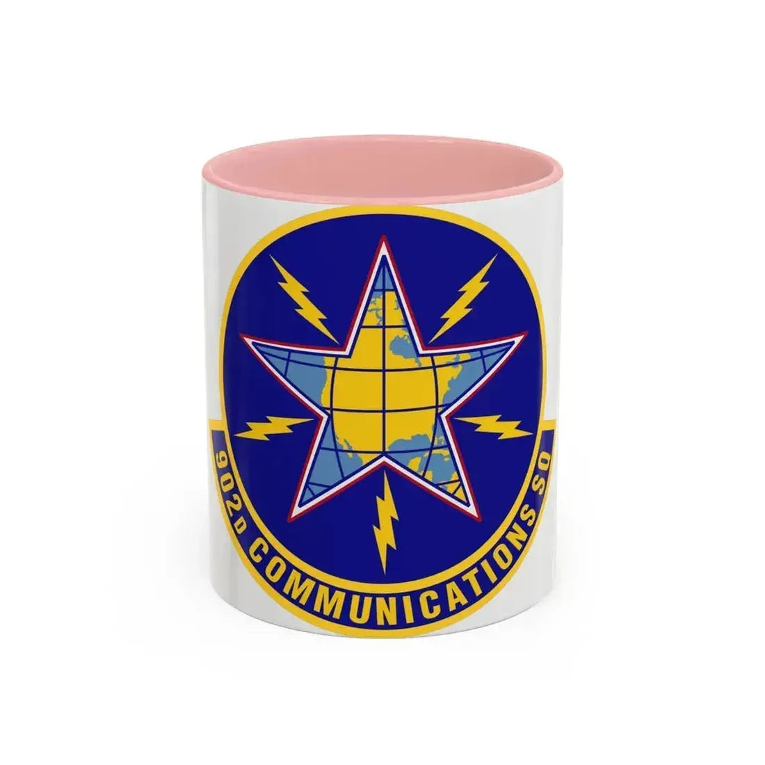 902d Communications Squadron (U.S. Air Force) Accent Coffee Mug 11oz Pink - Go Mug Yourself