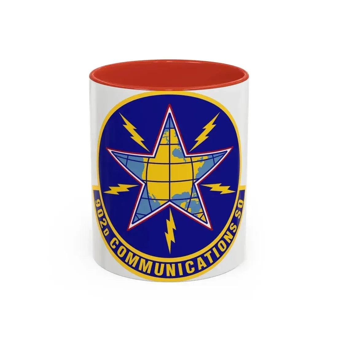 902d Communications Squadron (U.S. Air Force) Accent Coffee Mug 11oz Red - Go Mug Yourself