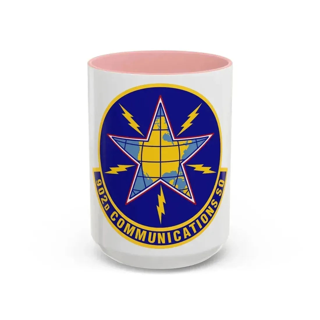 902d Communications Squadron (U.S. Air Force) Accent Coffee Mug 15oz Pink - Go Mug Yourself