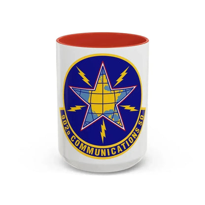 902d Communications Squadron (U.S. Air Force) Accent Coffee Mug 15oz Red - Go Mug Yourself