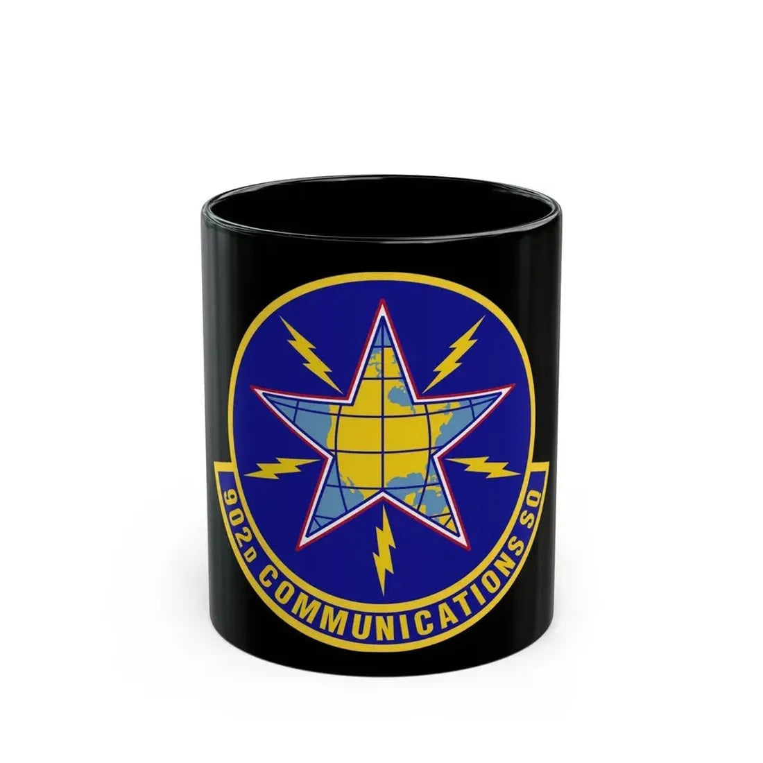902d Communications Squadron (U.S. Air Force) Black Coffee Mug 11oz - Go Mug Yourself