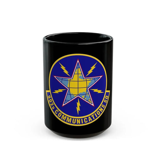 902d Communications Squadron (U.S. Air Force) Black Coffee Mug 15oz - Go Mug Yourself