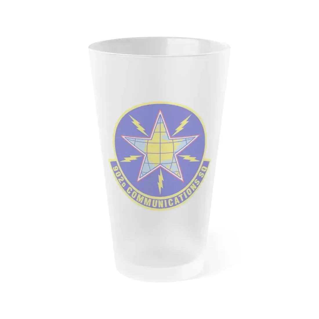 902d Communications Squadron (U.S. Air Force) Frosted Pint Glass 16oz 16oz Frosted - Go Mug Yourself