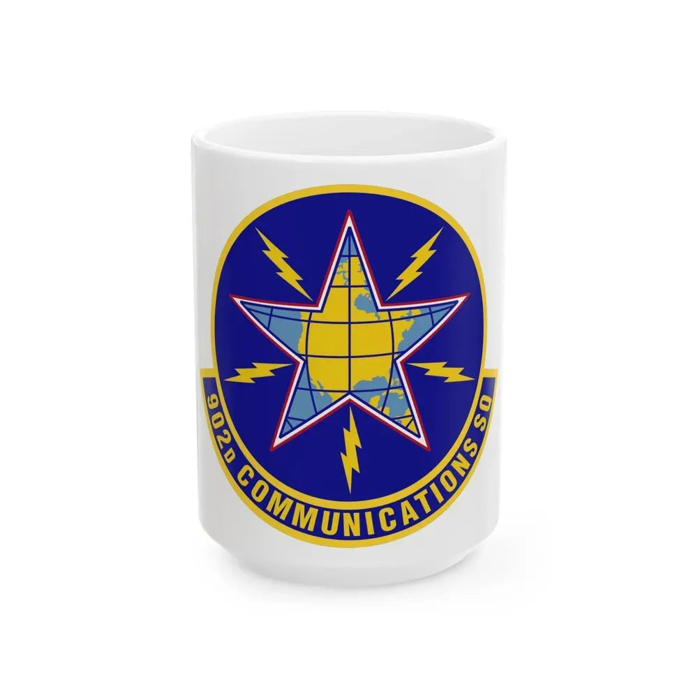 902d Communications Squadron (U.S. Air Force) White Coffee Mug 15oz - Go Mug Yourself