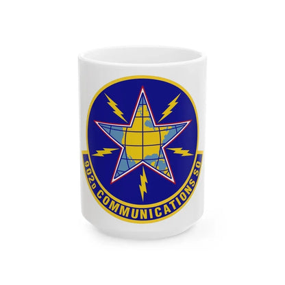 902d Communications Squadron (U.S. Air Force) White Coffee Mug 15oz - Go Mug Yourself