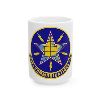 902d Communications Squadron (U.S. Air Force) White Coffee Mug 15oz - Go Mug Yourself