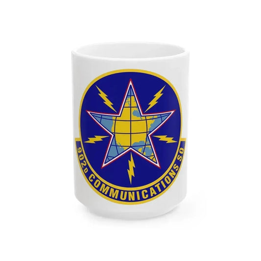 902d Communications Squadron (U.S. Air Force) White Coffee Mug 15oz - Go Mug Yourself