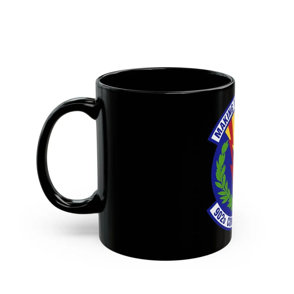 902d Comptroller Squadron (U.S. Air Force) Black Coffee Mug-Go Mug Yourself