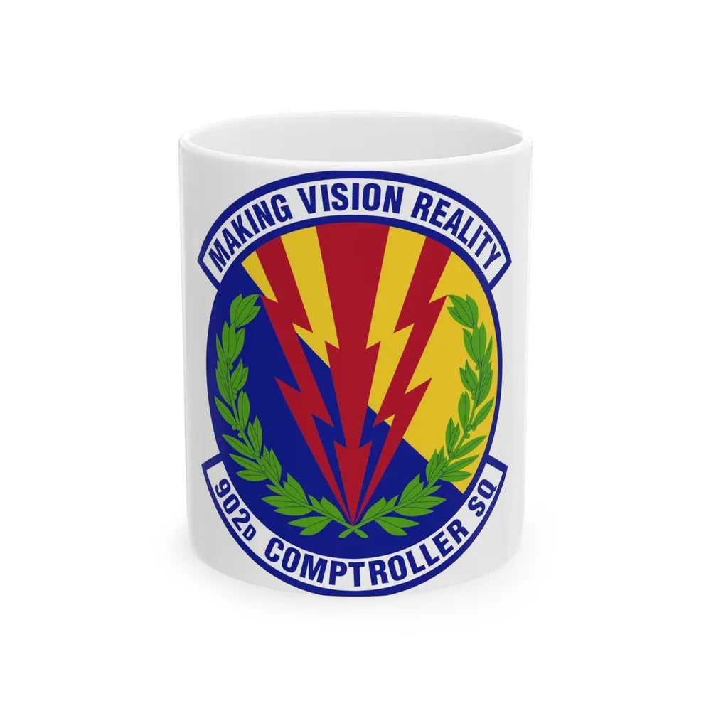 902d Comptroller Squadron (U.S. Air Force) White Coffee Mug-11oz-Go Mug Yourself