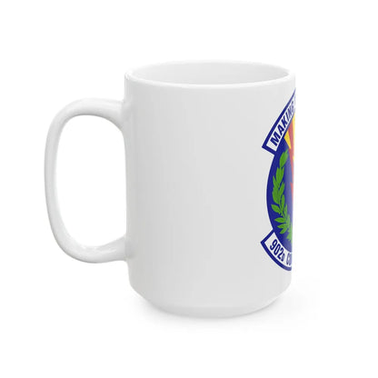 902d Comptroller Squadron (U.S. Air Force) White Coffee Mug-Go Mug Yourself