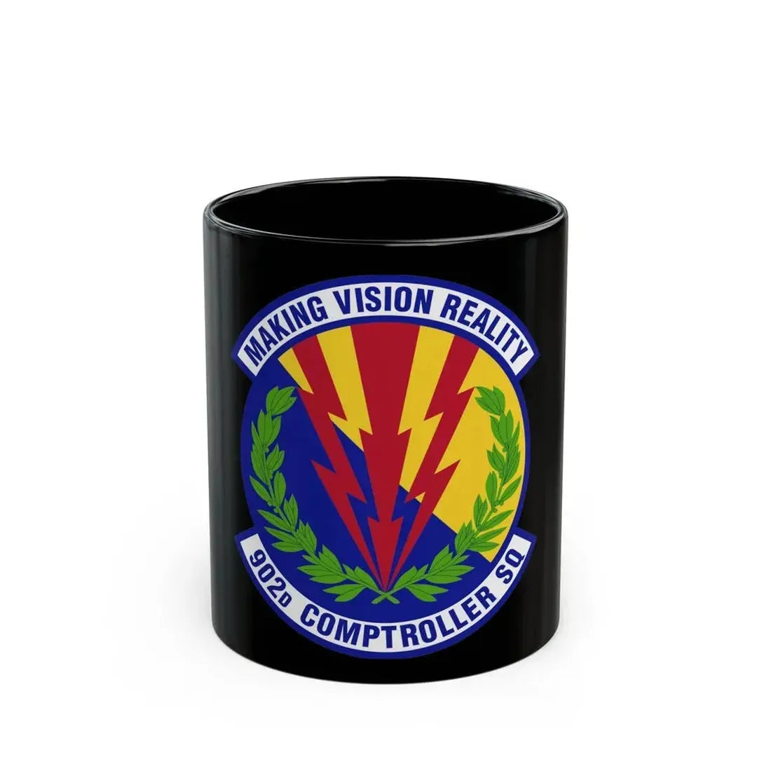 902d Comptroller Squadron (U.S. Air Force) Black Coffee Mug 11oz - Go Mug Yourself