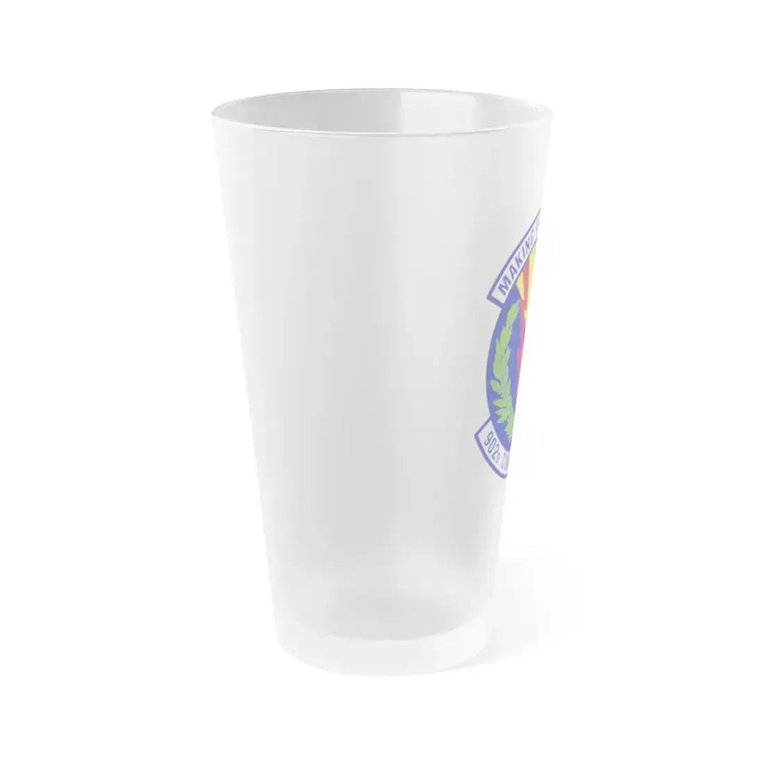 902d Comptroller Squadron (U.S. Air Force) Frosted Pint Glass 16oz - Go Mug Yourself