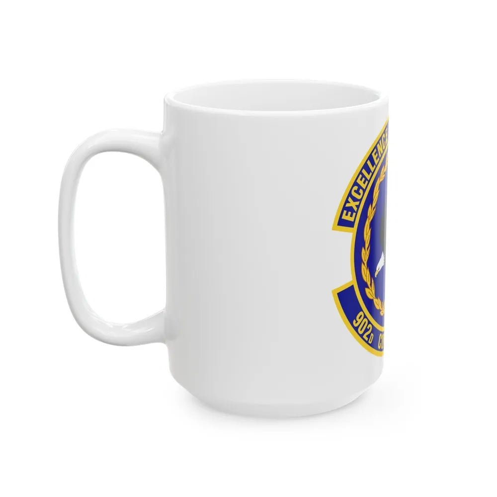 902d Contracting Squadron (U.S. Air Force) White Coffee Mug-Go Mug Yourself