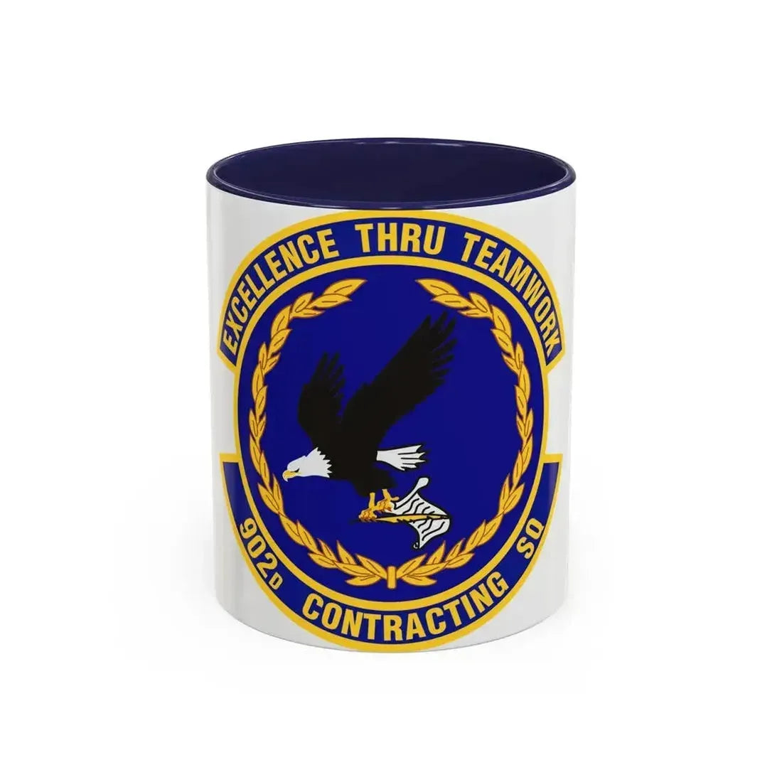 902d Contracting Squadron (U.S. Air Force) Accent Coffee Mug 11oz Navy - Go Mug Yourself