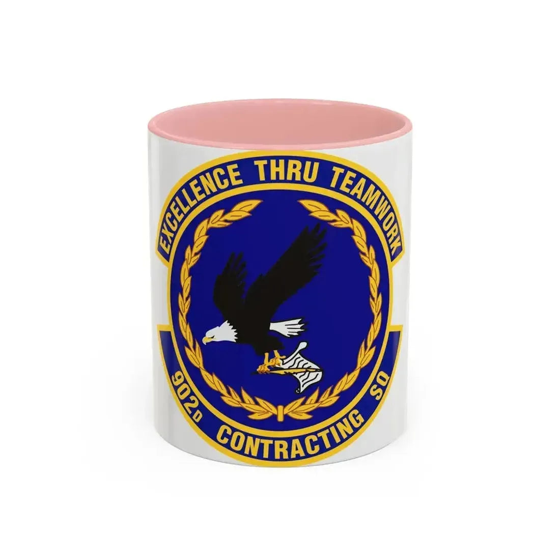 902d Contracting Squadron (U.S. Air Force) Accent Coffee Mug 11oz Pink - Go Mug Yourself