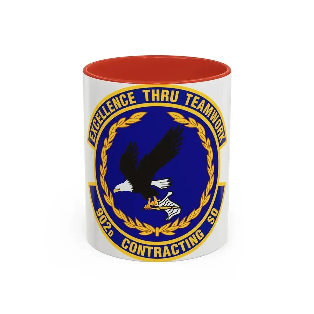 902d Contracting Squadron (U.S. Air Force) Accent Coffee Mug 11oz Red - Go Mug Yourself