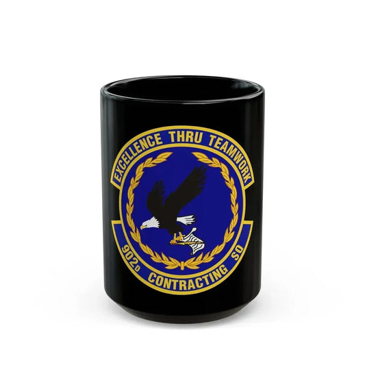902d Contracting Squadron (U.S. Air Force) Black Coffee Mug 15oz - Go Mug Yourself