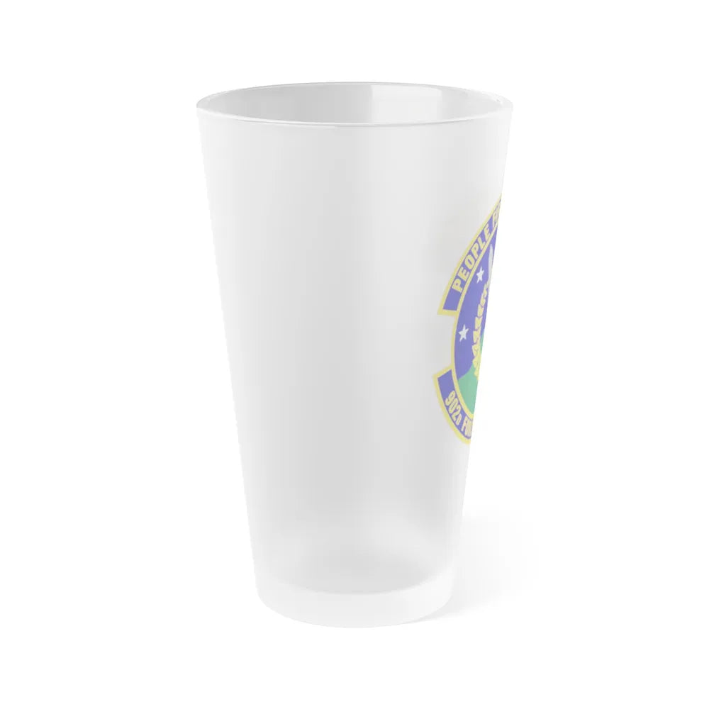 902d Force Support Squadron (U.S. Air Force) Frosted Pint Glass 16oz-Go Mug Yourself