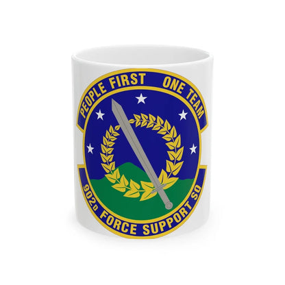 902d Force Support Squadron (U.S. Air Force) White Coffee Mug-11oz-Go Mug Yourself