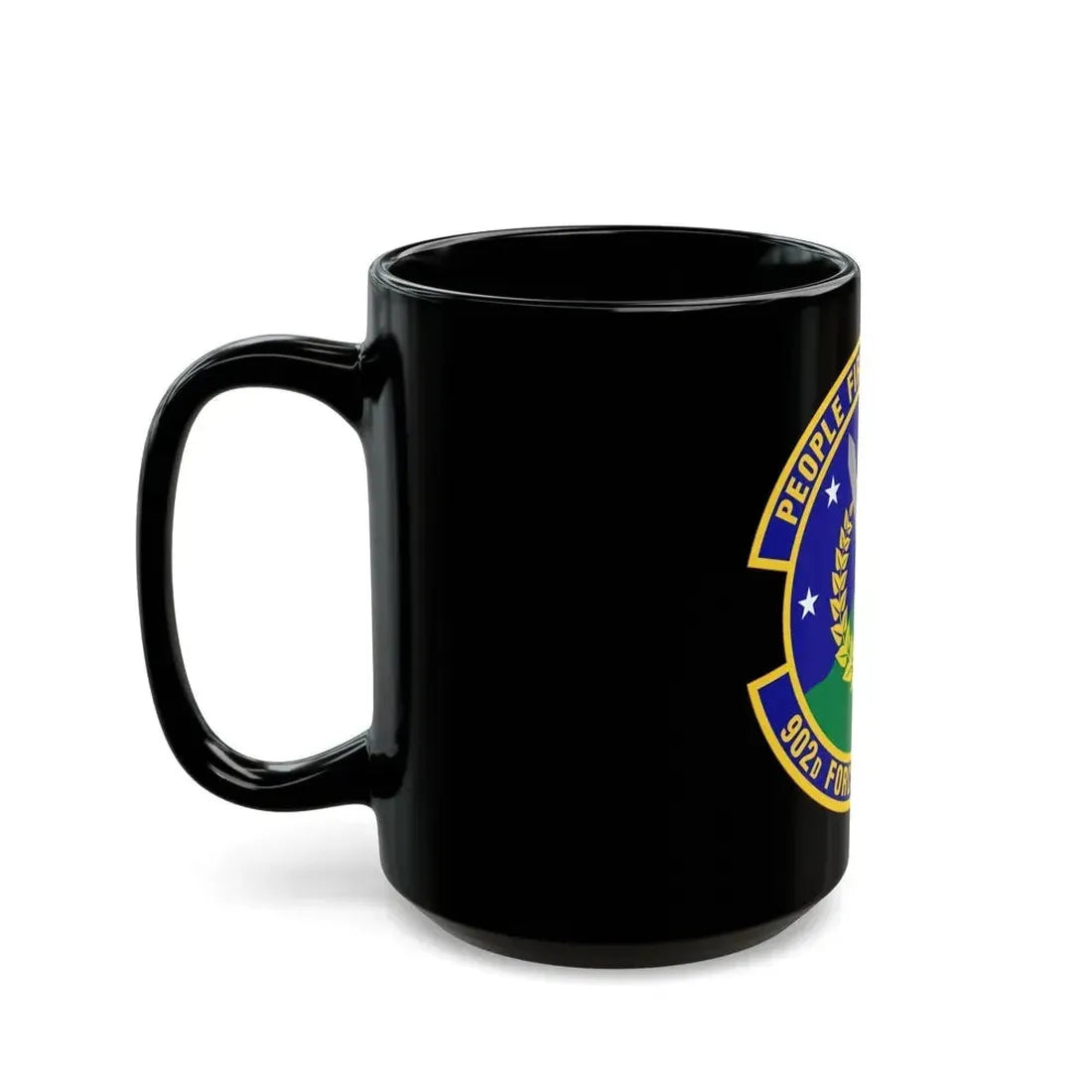 902d Force Support Squadron (U.S. Air Force) Black Coffee Mug - Go Mug Yourself