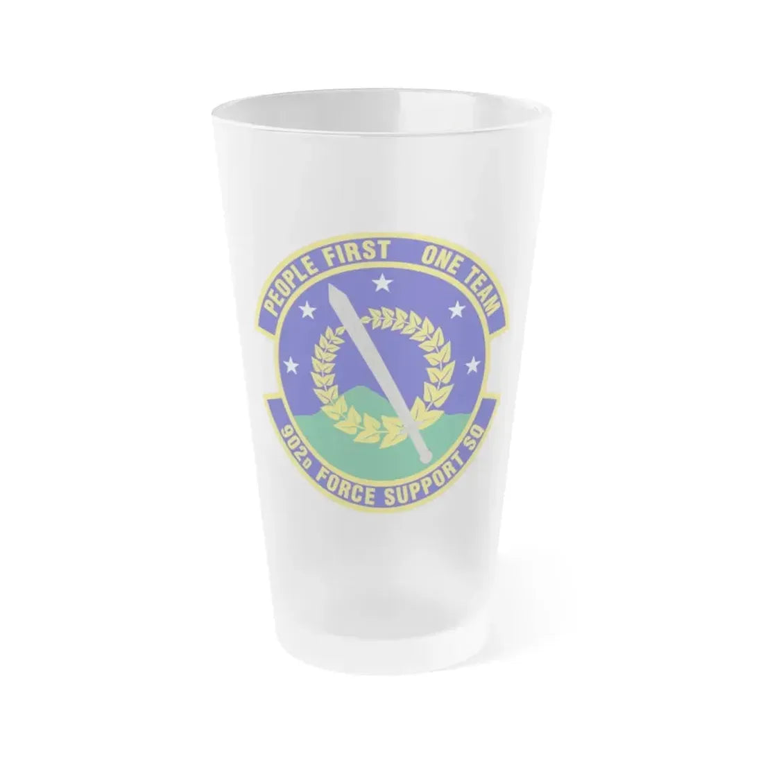 902d Force Support Squadron (U.S. Air Force) Frosted Pint Glass 16oz Default Title - Go Mug Yourself