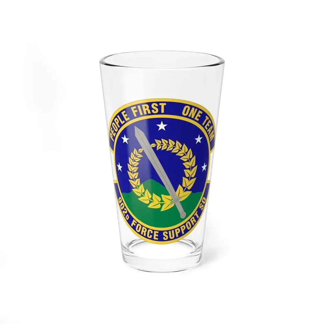 902d Force Support Squadron (U.S. Air Force) Pint Glass 16oz 16oz - Go Mug Yourself