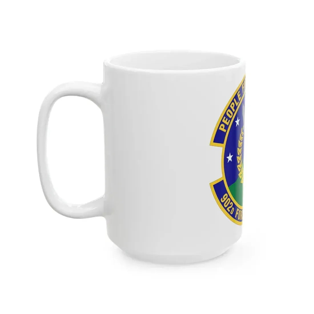 902d Force Support Squadron (U.S. Air Force) White Coffee Mug - Go Mug Yourself
