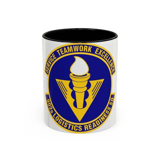 902d Logistics Readiness Squadron (U.S. Air Force) Accent Coffee Mug 11oz Black - Go Mug Yourself
