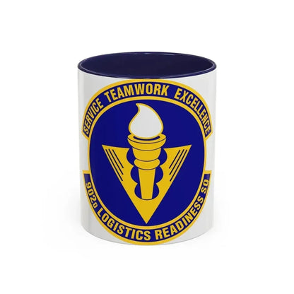 902d Logistics Readiness Squadron (U.S. Air Force) Accent Coffee Mug 11oz Navy - Go Mug Yourself