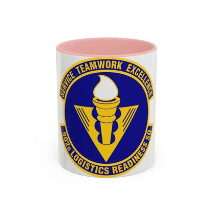 902d Logistics Readiness Squadron (U.S. Air Force) Accent Coffee Mug 11oz Pink - Go Mug Yourself