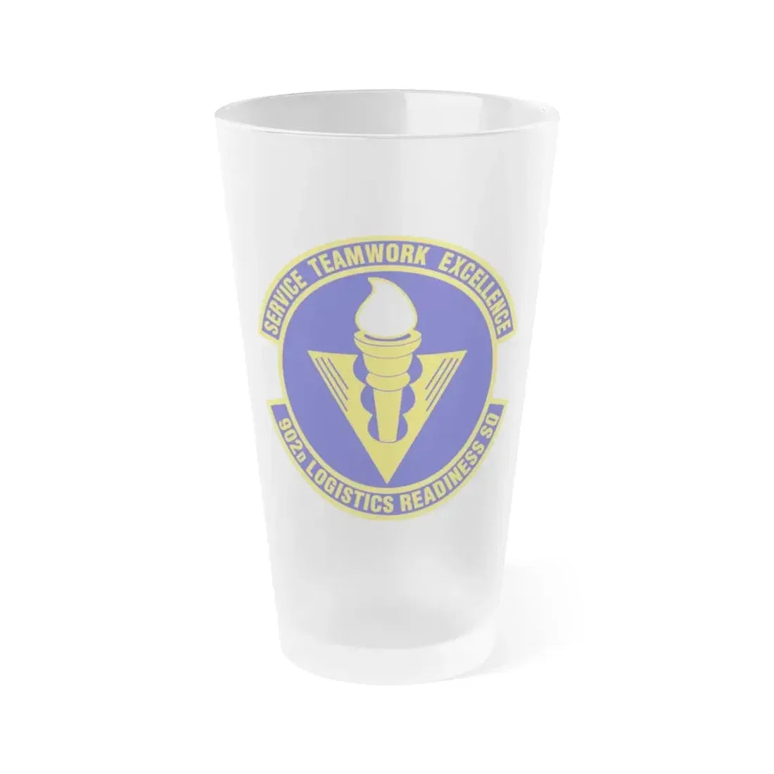 902d Logistics Readiness Squadron (U.S. Air Force) Frosted Pint Glass 16oz 16oz Frosted - Go Mug Yourself