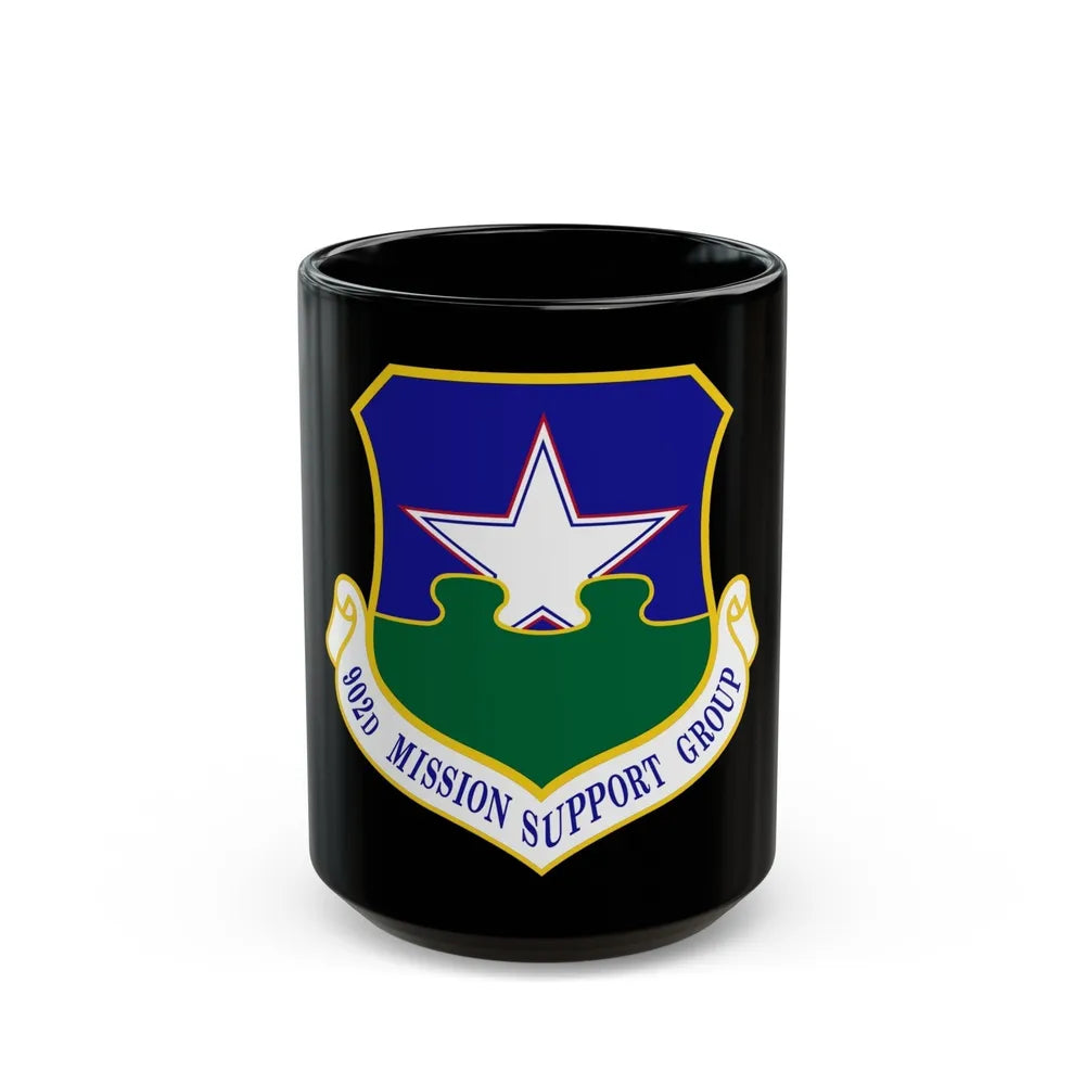 902d Mission Support Group (U.S. Air Force) Black Coffee Mug-15oz-Go Mug Yourself