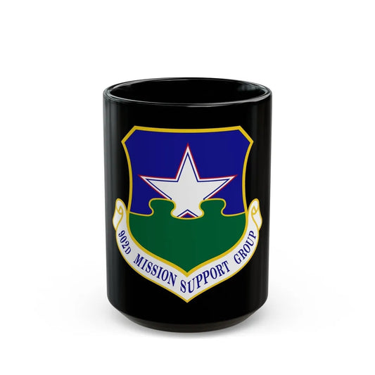 902d Mission Support Group (U.S. Air Force) Black Coffee Mug-15oz-Go Mug Yourself