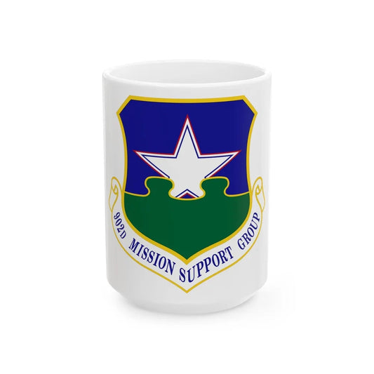 902d Mission Support Group (U.S. Air Force) White Coffee Mug-15oz-Go Mug Yourself