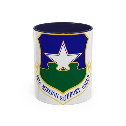 902d Mission Support Group (U.S. Air Force) Accent Coffee Mug 11oz Navy - Go Mug Yourself