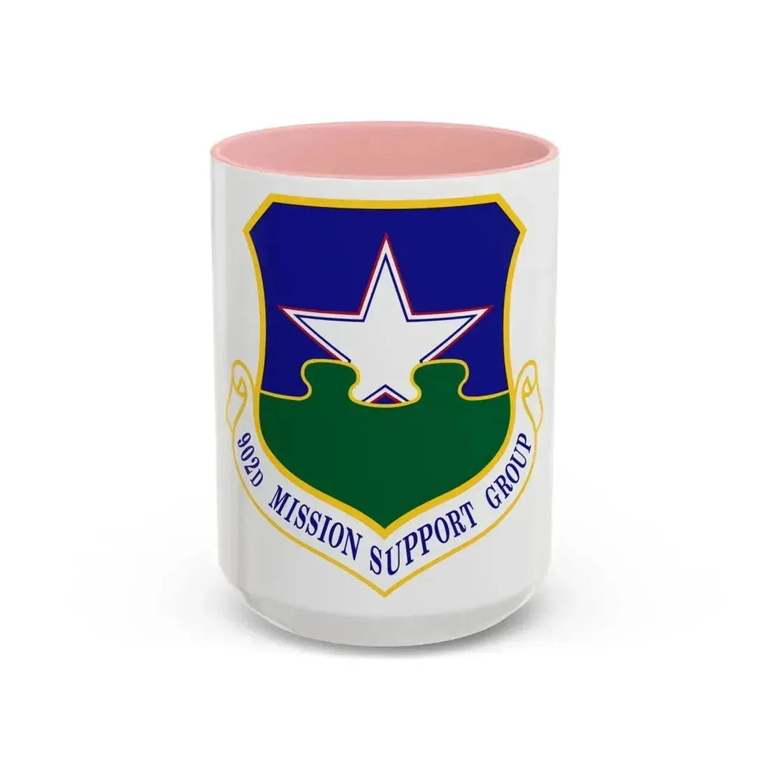 902d Mission Support Group (U.S. Air Force) Accent Coffee Mug 15oz Pink - Go Mug Yourself