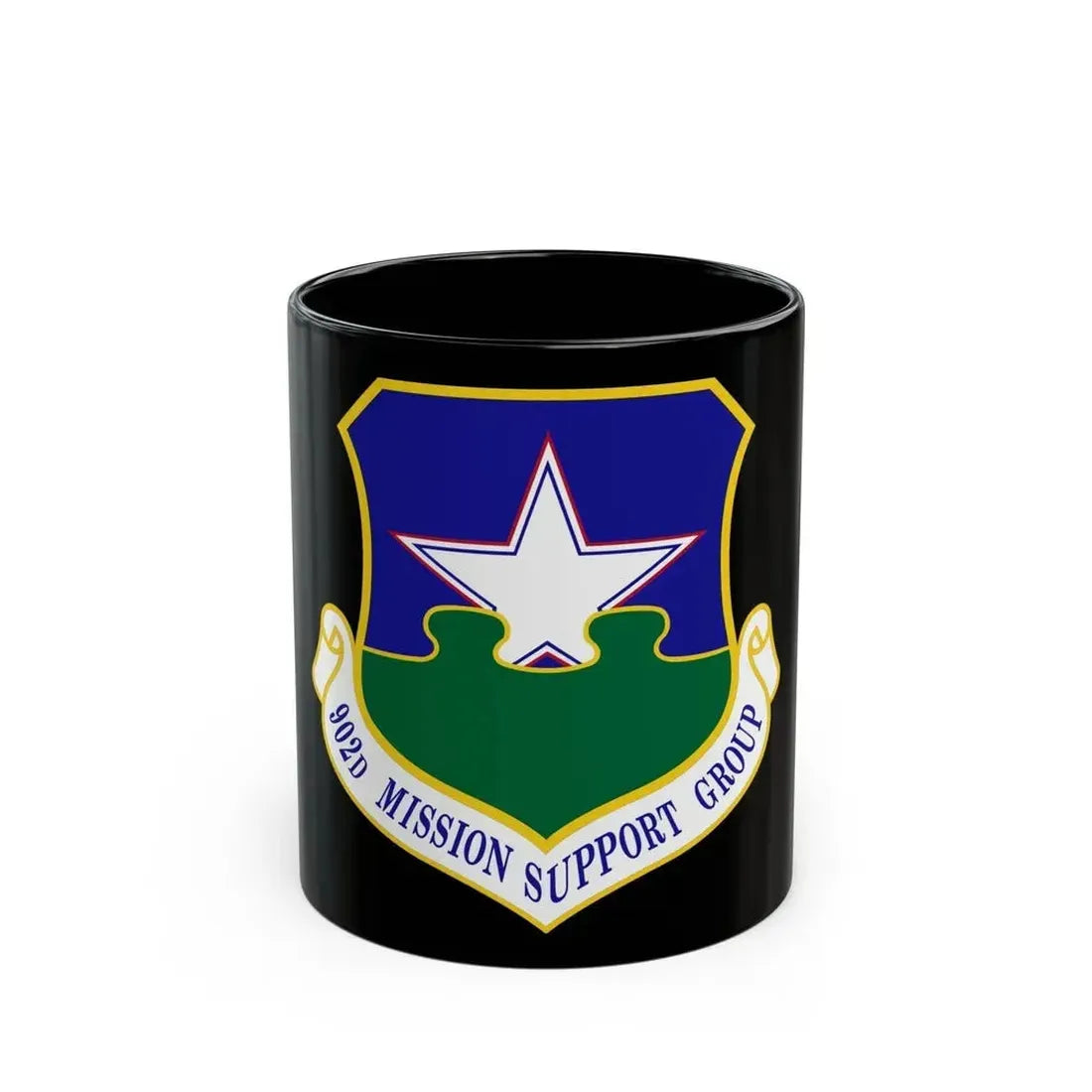 902d Mission Support Group (U.S. Air Force) Black Coffee Mug 11oz - Go Mug Yourself