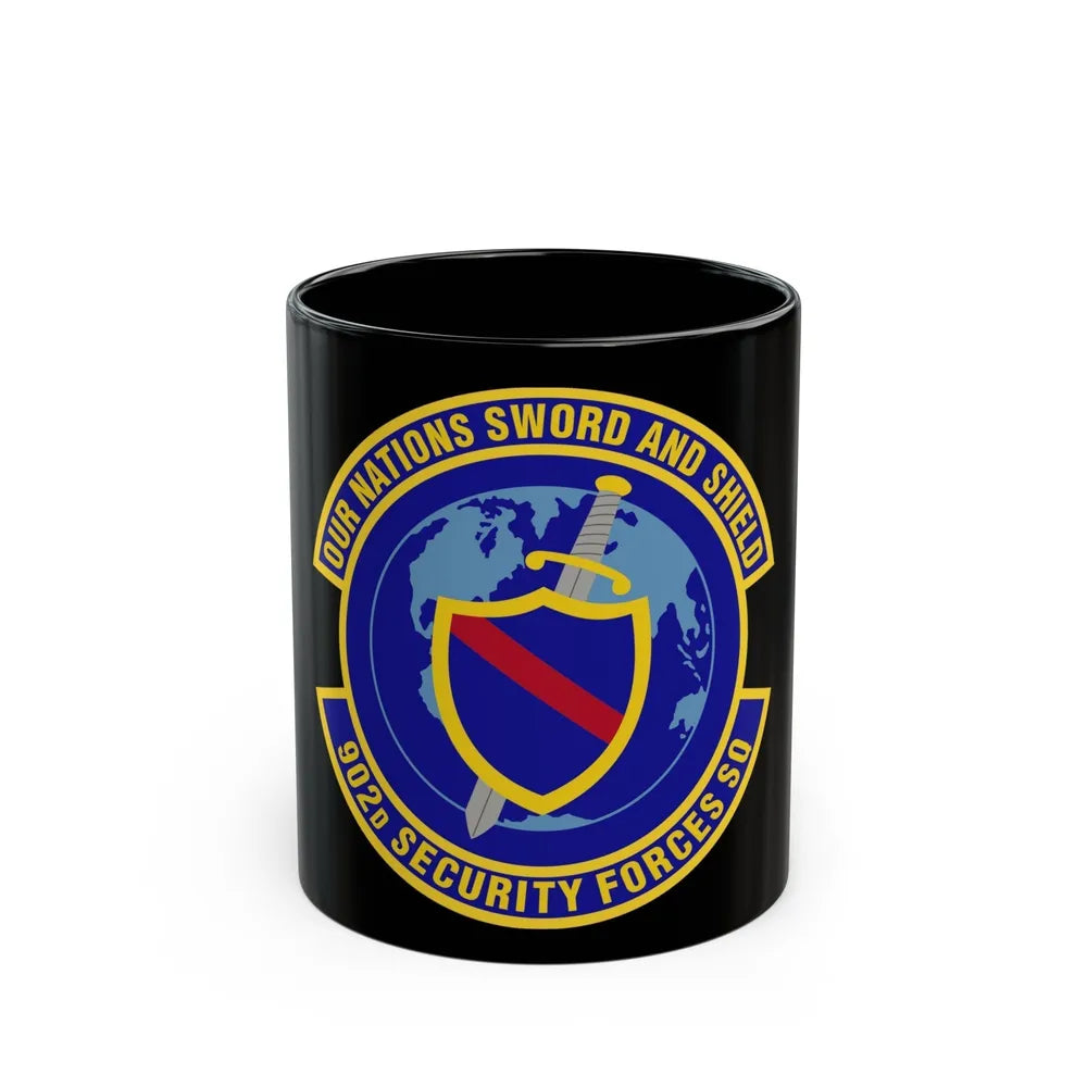 902d Security Forces Squadron (U.S. Air Force) Black Coffee Mug-11oz-Go Mug Yourself