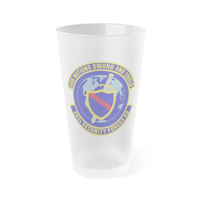 902d Security Forces Squadron (U.S. Air Force) Frosted Pint Glass 16oz-16oz-Frosted-Go Mug Yourself