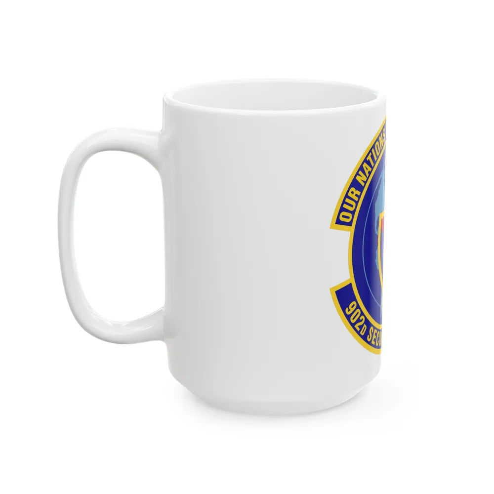 902d Security Forces Squadron (U.S. Air Force) White Coffee Mug-Go Mug Yourself