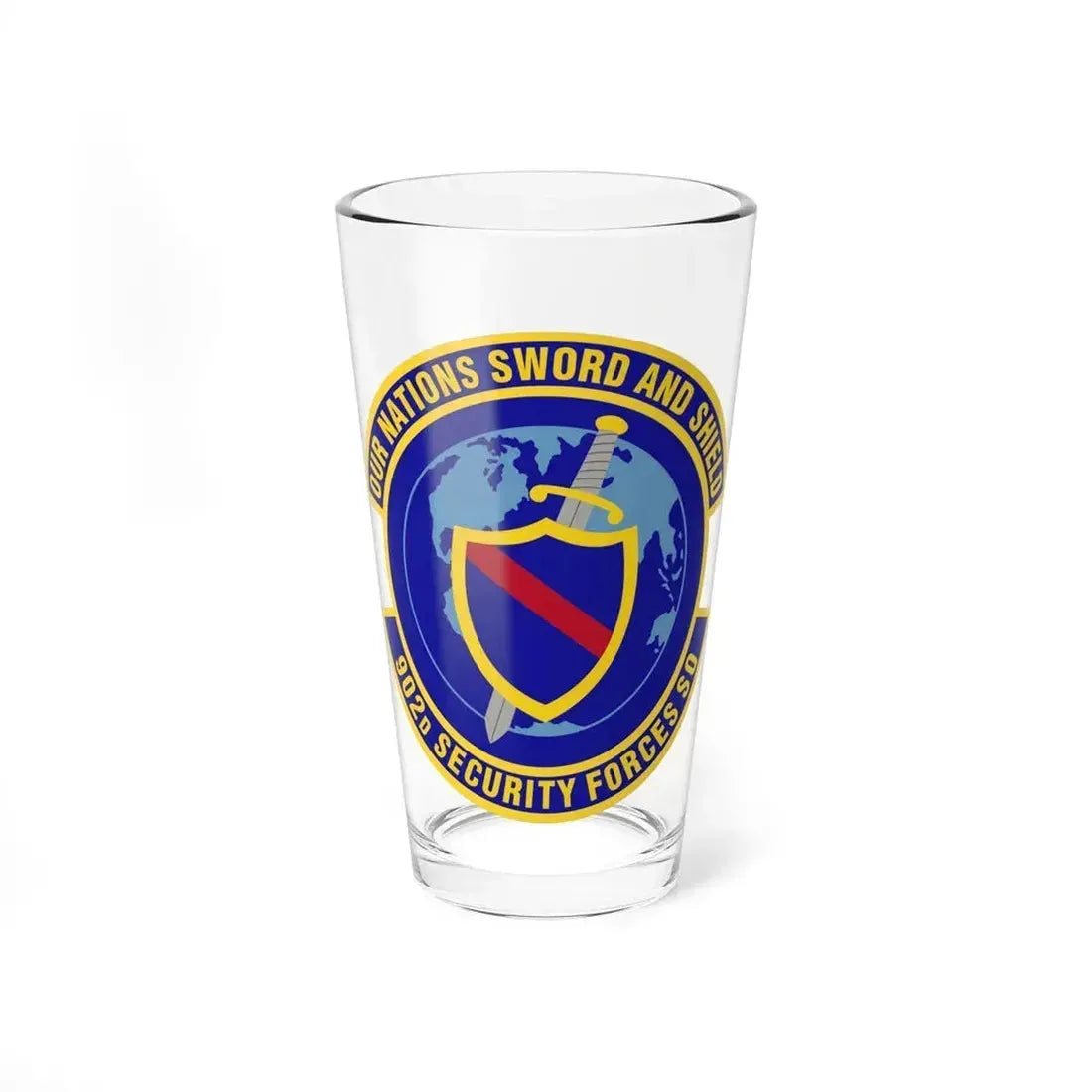 902d Security Forces Squadron (U.S. Air Force) Pint Glass 16oz 16oz - Go Mug Yourself