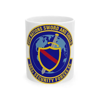 902d Security Forces Squadron (U.S. Air Force) White Coffee Mug 11oz - Go Mug Yourself