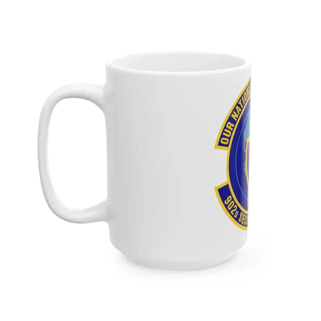 902d Security Forces Squadron (U.S. Air Force) White Coffee Mug - Go Mug Yourself