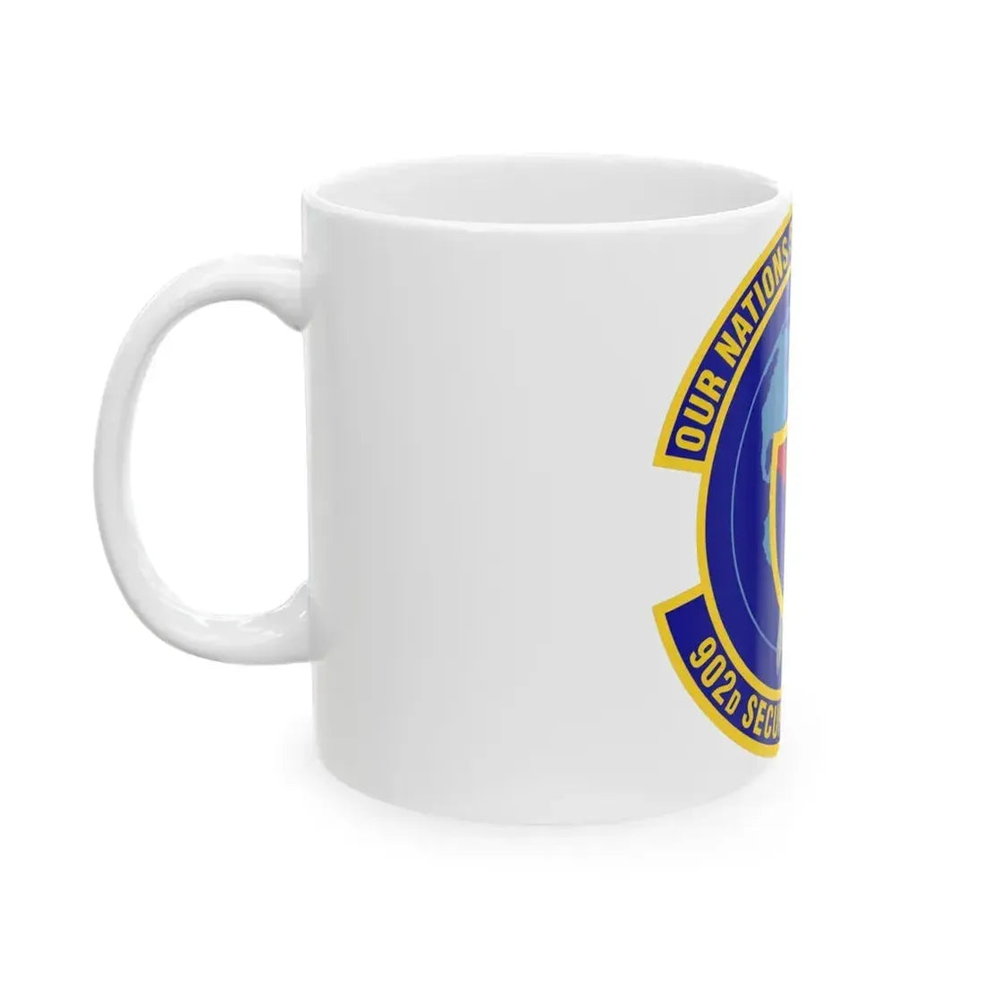 902d Security Forces Squadron (U.S. Air Force) White Coffee Mug - Go Mug Yourself