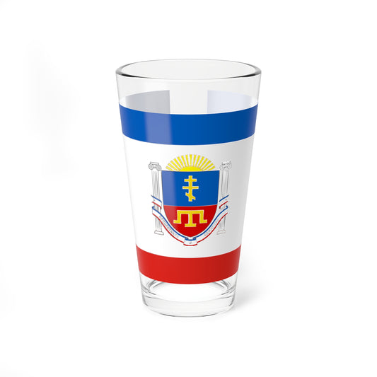 Flag of Crimea design (Russia) Pint Glass 16oz