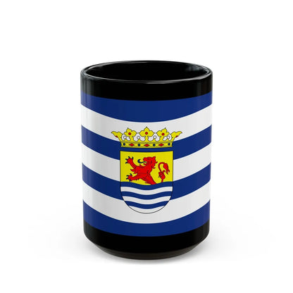 Flag of Zeeland Netherlands - Black Coffee Mug-15oz-Go Mug Yourself