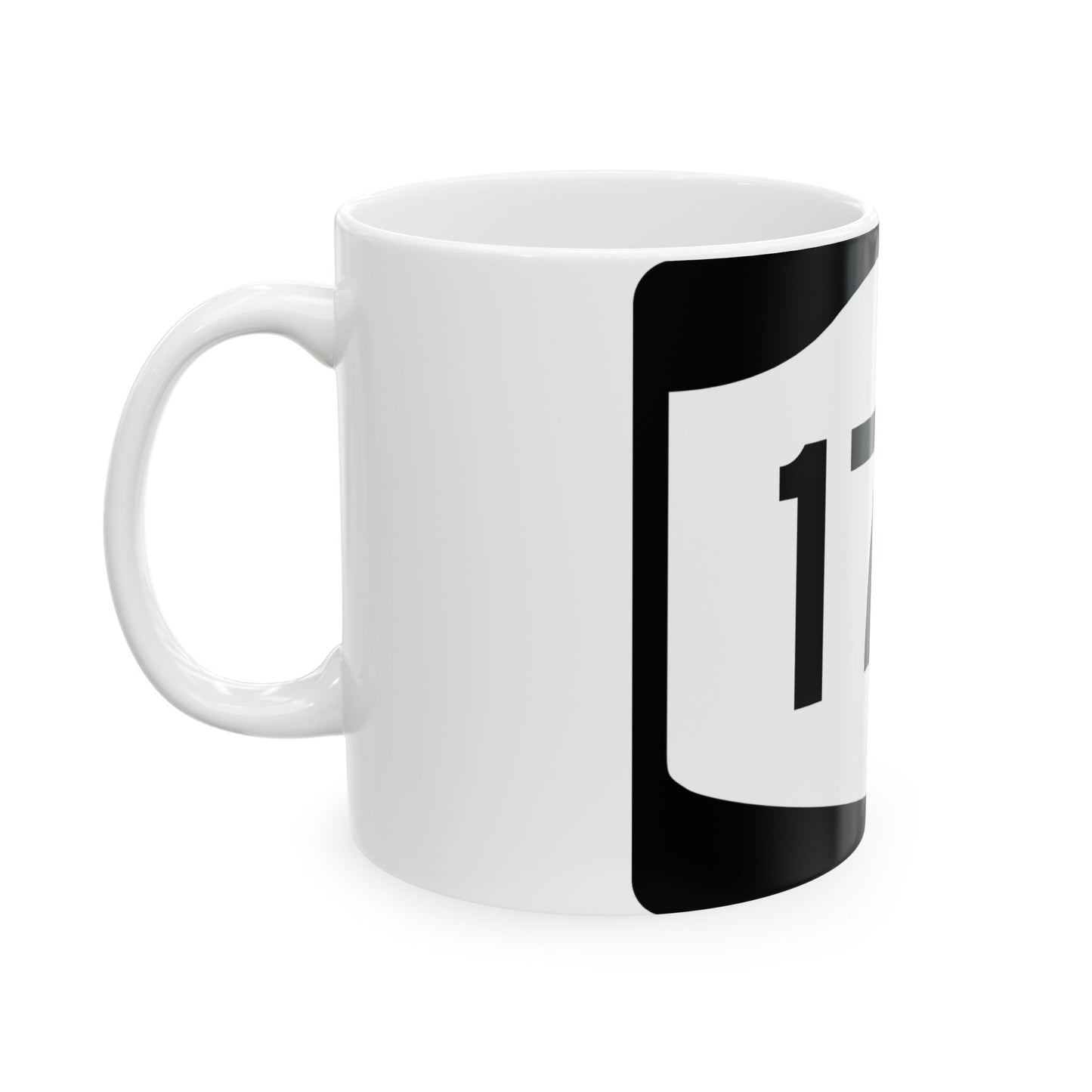 NY-17M (New York) (Road Sign) White Coffee Mug