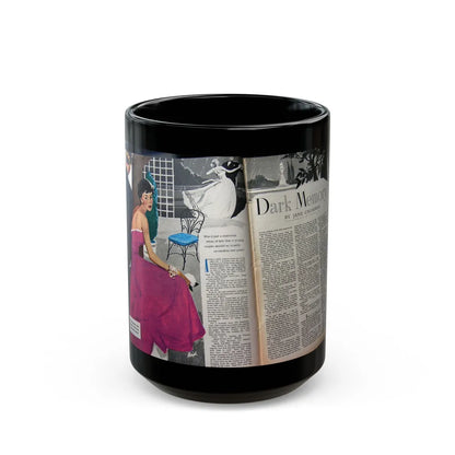 Dark Memory, Woman's Own, August 14, 1952 - Black Coffee Mug-15oz-Go Mug Yourself