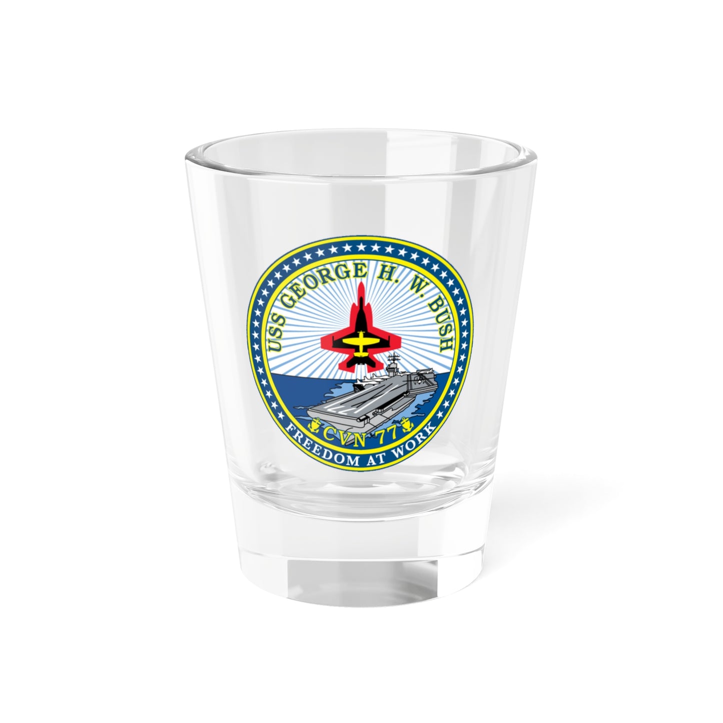 Verre à liqueur USS George HW Bush CVN 77 (US Navy) 1,5 oz